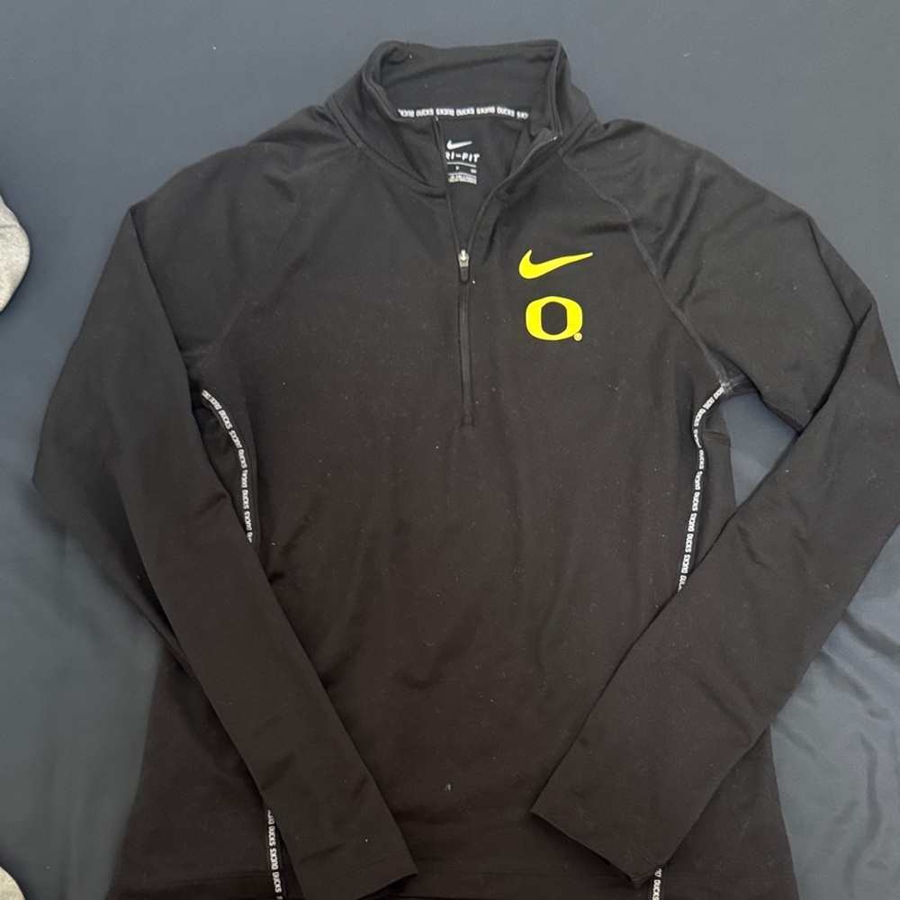 Nike Black Quarter-Zip with Yellow Accents